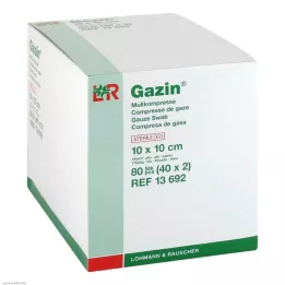 GAZIN Marles komp.10x10 cm sterils 12 slāņu, 40X2 gab