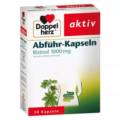 DOPPELHERZ Caurejas kapsulas Rizinol 1 000 mg, 30 gab