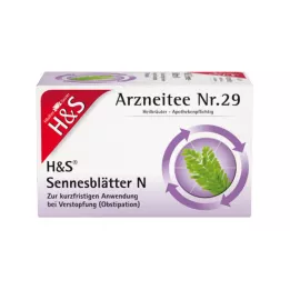 H&amp;S Senna lapas N filtru maisiņi, 20X1,0 g