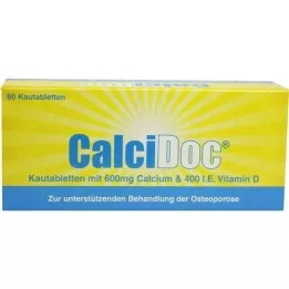 CALCIDOC Košļājamās tabletes, 60 gab