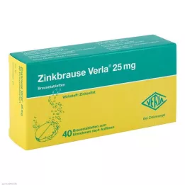 ZINKBRAUSE Verla 25 mg putojošās tabletes, 40 gab