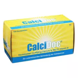 CALCIDOC Košļājamās tabletes, 120 gab