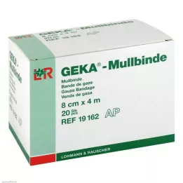 MULLBINDEN GEKA 8 cmx4 m, 20 gab