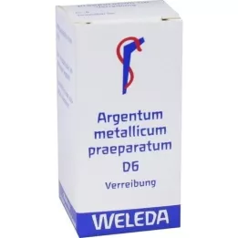 ARGENTUM METALLICUM praeparatum D 6 Triturācija, 20 g