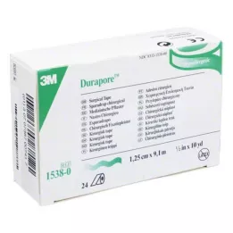 DURAPORE Zīda apmetums 1,25 cmx9,1 m rullis, 24 gab