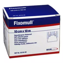 FIXOMULL Adhezive mull 10 cmx10 m, 1 gab