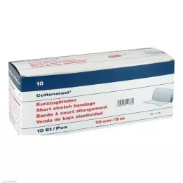 KURZZUGBINDE Cottonelast 10 cmx5 m, 10 gab