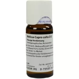 MELISSA CUPRO culta D 3 Atšķaidīšana, 50 ml
