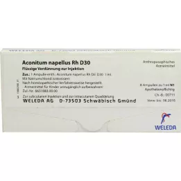ACONITUM NAPELLUS Rh D 30 ampulas, 8X1 ml