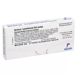 ARNICA/LEVISTICUM D 3 komp. ampulas, 8 gab