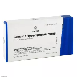 AURUM/HYOSCYAMUS kompozīcijas ampulas, 8X1 ml