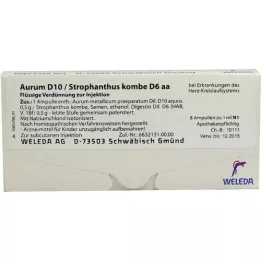 AURUM D 10/Strophanthus kombe D 6 aa ampulas, 8X1 ml