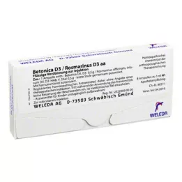BETONICA D 3/Rosmarinus D 3 ampulas, 8X1 ml