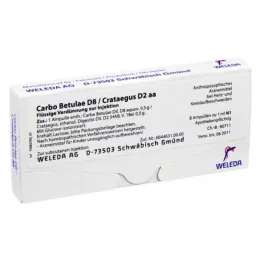 CARBO BETULAE D 8/Crataegus D 2 aa ampulas, 8X1 ml