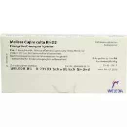 MELISSA CUPRO culta RH D 2 ampulas, 8X1 ml