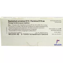EQUISETUM ARVENSE D 15/Formica D 10 aa ampulas, 8X1 ml