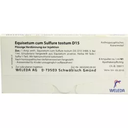 EQUISETUM CUM Sulfure tostum D 15 ampulas, 8X1 ml