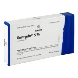 GENCYDO 5% injekciju šķīdums, 8 gab