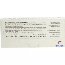 ROSMARINUS D 4 ampulas, 8X1 ml
