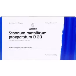 STANNUM METALLICUM praeparatum D 20 ampulas, 8 ml