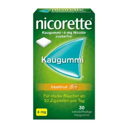 NICORETTE 4 mg svaigu augļu košļājamā gumija, 30 gab