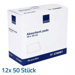 SAUGKOMPRESSEN nesterils 10x20 cm 400 g/m, 12x50 gab