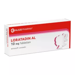 LORATADIN AL 10 mg tabletes, 100 gab