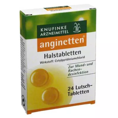 ANGINETTEN Kakla tabletes, 24 gab