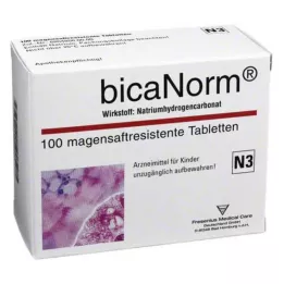 BICANORM zarnās šķīstošās tabletes, 100 gab
