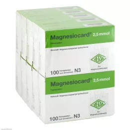 MAGNESIOCARD 2,5 mmol apvalkotās tabletes, 10X100 gab