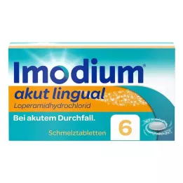 IMODIUM akūtas lingvālās mutē disperģējamās tabletes, 6 gab