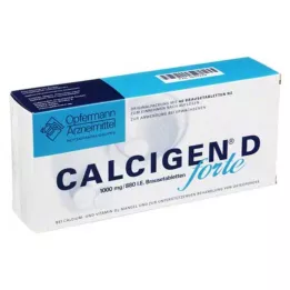 CALCIGEN D forte 1000 mg/880 I.E. putojošās tabletes, 40 gab