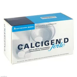 CALCIGEN D forte 1000 mg/880 I.E. putojošās tabletes, 100 gab