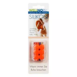 WELLNOISE Ausu aizbāžņi oranžs blisteris, 3X2 gab
