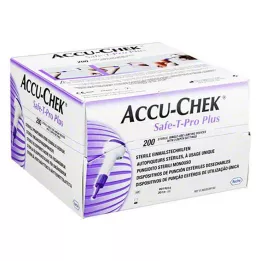 ACCU-CHEK Lancetes Safe T Pro Plus, 200 gab