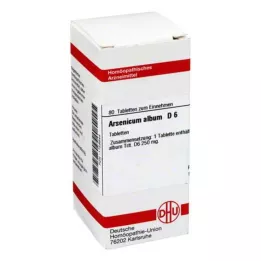 ARSENICUM ALBUM D 6 tabletes, 80 gab