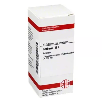 BERBERIS D 4 tabletes, 80 gab