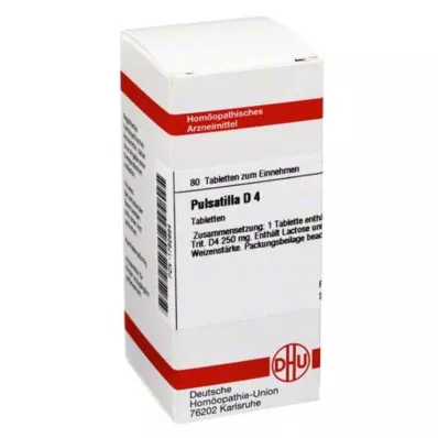 PULSATILLA D 4 tabletes, 80 gab