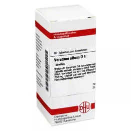 VERATRUM ALBUM D 4 tabletes, 80 gab