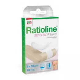 RATIOLINE jutīgs brūču pārsējs 4 cmx1 m, 1 gab