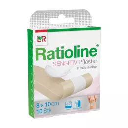 RATIOLINE jutīgs brūču pārsējs 8 cmx1 m, 1 gab