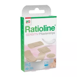 RATIOLINE jutīgas ģipša sloksnes 4 izmēros, 20 gab