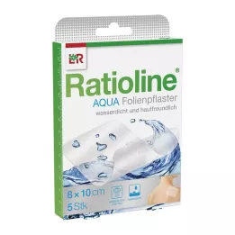 RATIOLINE ūdens dušas apmetums 8x10 cm, 5 gab