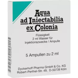 AQUA AD iniectabilia ex Colonia ampulas, 5X2 ml