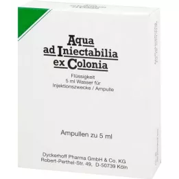 AQUA AD iniectabilia ex Colonia ampulas, 5X5 ml