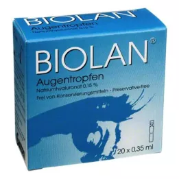 BIOLAN Acu pilieni vienas devas pipetes, 20X0,35 ml