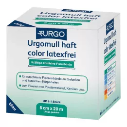 URGOMULL cepure krāsa bez lateksa 8 cmx20 m zila, 1 gab