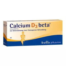 CALCIUM D3 beta putojošās tabletes, 40 gab