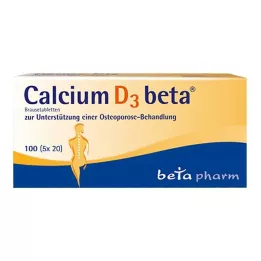 CALCIUM D3 beta putojošās tabletes, 100 gab