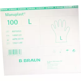 MANUPLAST Vienreizēji cimdi, lieli, viegli, 100 gab